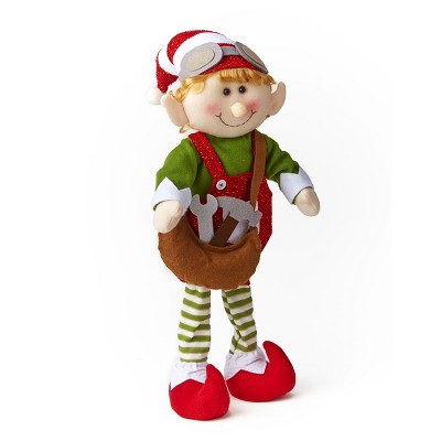 Lakeside Decorative Christmas Elf for Sitting, Standing, Laying - Max