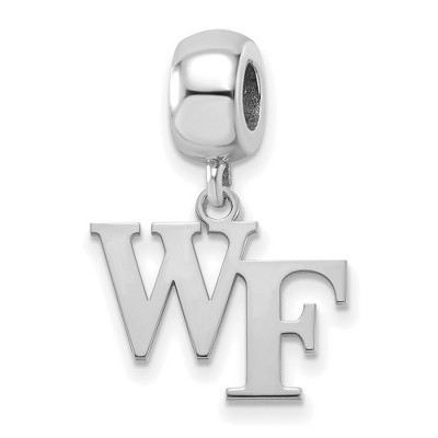 Black Bow Jewelry Sterling Silver Wake Forest Demon Deacons NCAA Bead Charm