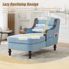 MOONMISS Chenille Single Sofa Bed with Wide Seat,Upholstered Lazy Sleeper Armchair,Reading Couch Set for Living Room,Bedroom - 4 of 4
