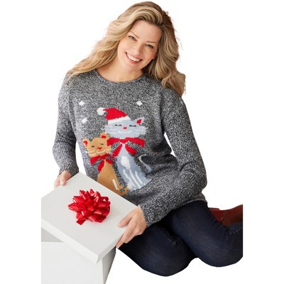Woman Within Plus Size Motif Sweater