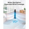 SKONYON Portable 48 Inch Oscillating Standing Bladeless Tower Fans with 3 Speeds Remote Control - 2 of 3