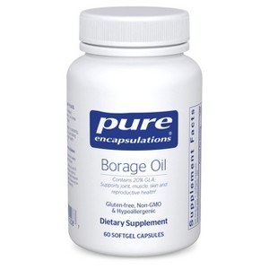 Pure Encapsulations Borage Oil - Hypoallergenic Dietary Supplement - 1 of 4