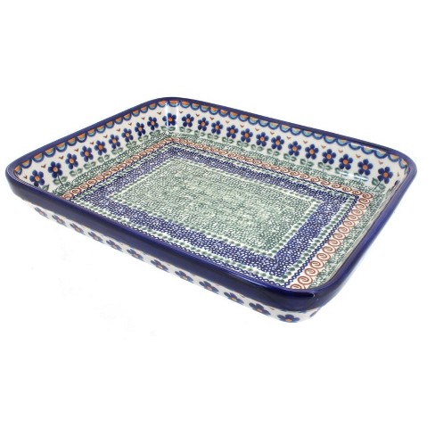 Polish Pottery - 9x11 Rectangular Baker - Cherry Dot - The Polish Pottery  Outlet