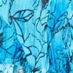 deep turquoise tie dye floral