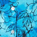 deep turquoise tie dye floral