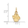 Black Bow Jewelry 10k Yellow Gold Pittsburgh Panthers NCAA Extra Small Pendant - 2 of 3