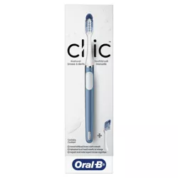 Oral-B Clic Toothbrush - Alaska Blue with 2 Replaceable Brush Heads and Magnetic Brush Mount
