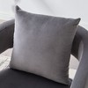 Kumasinova Modern Accent Chair with Open Back,Arm Chair with Metal Legs,Velvet Comfy Reading Chair,Cozy Sofa Chair for Living Room & Bedroom - 4 of 4