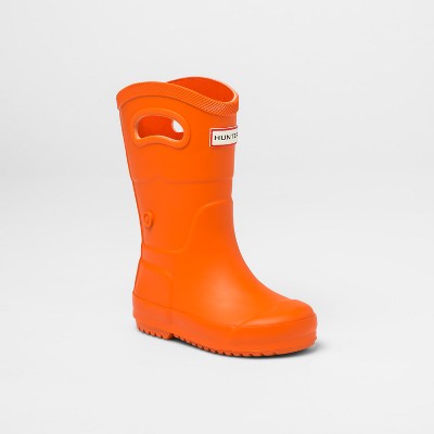 hunter rain boots orange