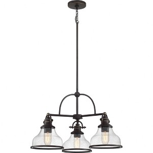 Quoizel Lighting Grant 3 - Light Chandelier in  Palladian Bronze - 1 of 3