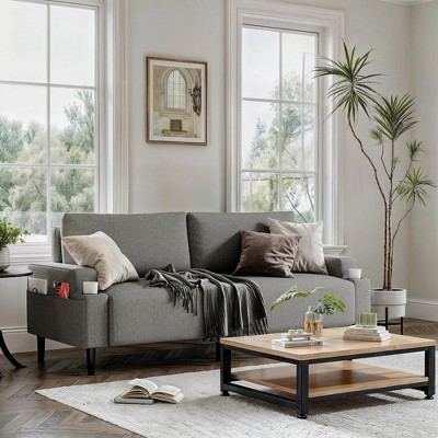 Loveseat Sofa, Fabric Modern Sleeper Sofa Couch for Living Room, Sofa Cama,  Wood Frame, Easy to Install, Sleeper Recliner Furniture