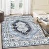 Machine Washable Vintage Runner Rug, Non Slip Low Pile Oriental Carpet for Entryway, Hallway, Kitchen, Laundry - 3 of 4