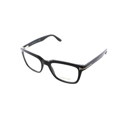 Tom Ford  001 Unisex Rectangle Eyeglasses Black 54mm