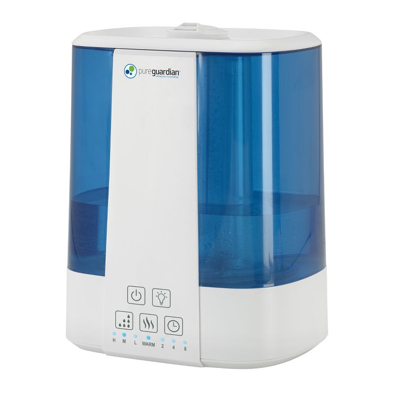 Pure Guardian H5225WCA Top Fill Ultrasonic Cool and Warm Mist Humidifier with Aromatherapy Tray Blue, 4 of 8