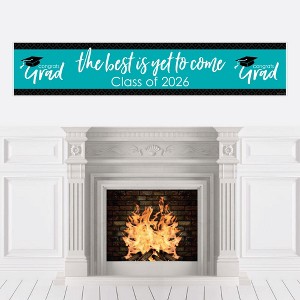 Big Dot of Happiness Teal 2026 Graduation Party Decorations Party Banner - 1 of 4