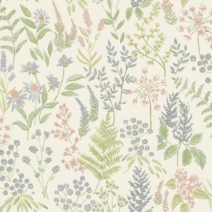 Holden Floral Sprig Pink/Cream Wallpaper - 1 of 4