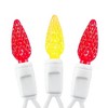 Novelty Lights C6 LED Christmas String Lights 70 Strawberry Bulbs (Green Wire, 24 Feet) - 3 of 4