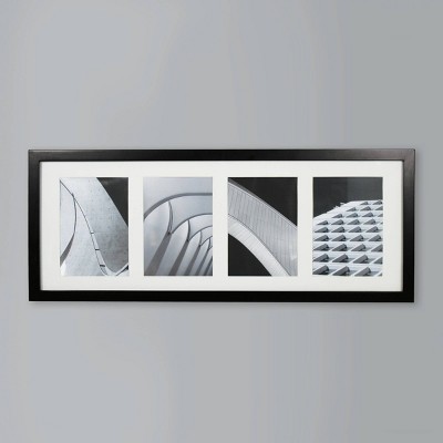 Thin Collage Frame Holds 4 Photos Black 5"x7" - Made By Design™