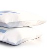 Deny Designs Standard April Lane Art Block Blue Monogram E Microfiber Printed Pillow Sham - 3 of 3