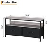 50" TV Stand Dresser with Storage, Media Console with Drawers and Shelves for Living Room, Bedroom - 2 of 4