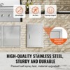 VEVOR BBQ Access Door, 18W x 24H Inch Single Outdoor Kitchen Door, Stainless Steel Flush Mount Door, Wall Vertical Door with Handle - 4 of 4