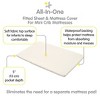 BreathableBaby All-in-One Fitted Sheet & Waterproof Cover for 38" x 24" Mini Crib Mattress (2-Pack) - 2 of 4