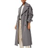 Imily Bela Classic Womens Trench Coat Oversized Double Breasted Style Light - 2 of 4