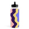MariaMariaCreative Waves Stripe Multi Water Bottle - Society6 - 3 of 4