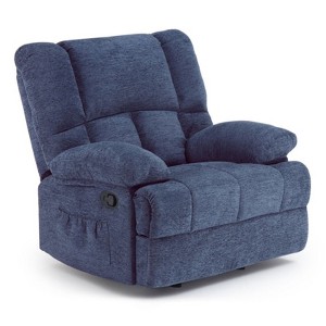 SEVOBAL Sofas Small Recliner Sofas for Living Room Chair for Adults, Living Room Recliner Adjustable Sofas for Home, Blue,40.1"*38.2"*40.6" - 1 of 4