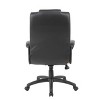 Executive High Back Leatherplus Chair Black - Boss Office Products: Ergonomic, Swivel, Adjustable Height, Metal Frame - 4 of 4