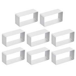 Unique Bargains Aluminum Alloy Cookie Biscuit Cutter 2.6" x 1.4" x 0.8" Silver 8 Pcs - 1 of 4