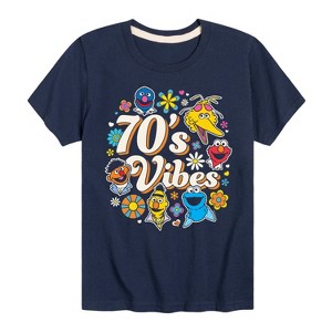 Boys' - Sesame Street - 70S Vibes Elmo And Friends Short Sleeve Graphic T-Shirt - 1 of 4