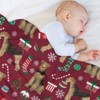 DSANE Airedale Terrier Christmas Christmas Throw Blanket Soft Fleece Christmas Blanket Cozy Flannel Throw for Couch Bed - 4 of 4