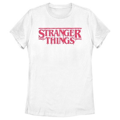 Women's Stranger Things Dripping Logo T-Shirt