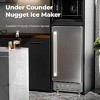 R.W.FLAME Commercial Nugget Ice Maker, 66lbs/Day, Stainless Steel, Built-in/Freestanding, Self-Cleaning & 24H Timer, for Bar/Cafe/Business - 2 of 4