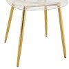 Kumasinova Minimalist Transparent Dining Chairs Set of 4/6,PET Plastic Kitchen Chairs with Metallic Legs,Creative Nordic Dining Chair for Living Room - 4 of 4