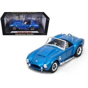 1966 Shelby Cobra Super Snake Blue 1/18 Diecast Model Car by Shelby Collectibles - 1 of 3
