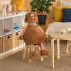 Mina Victory Plush Lines Dog 22" x 26" Brown Indoor - 3 of 4