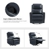 Set of 2 Hilario 30.31''Wide Genuine Leather Swivel Rocker Recliner | ARTFUL LIVING DESIGN - 4 of 4