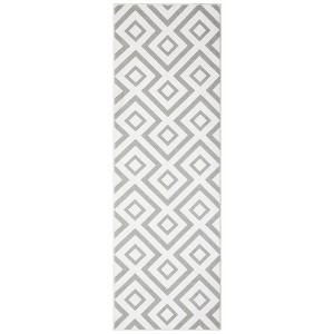 Area Rug Washable Rug Modern Geometric Print Carpet - 1 of 4
