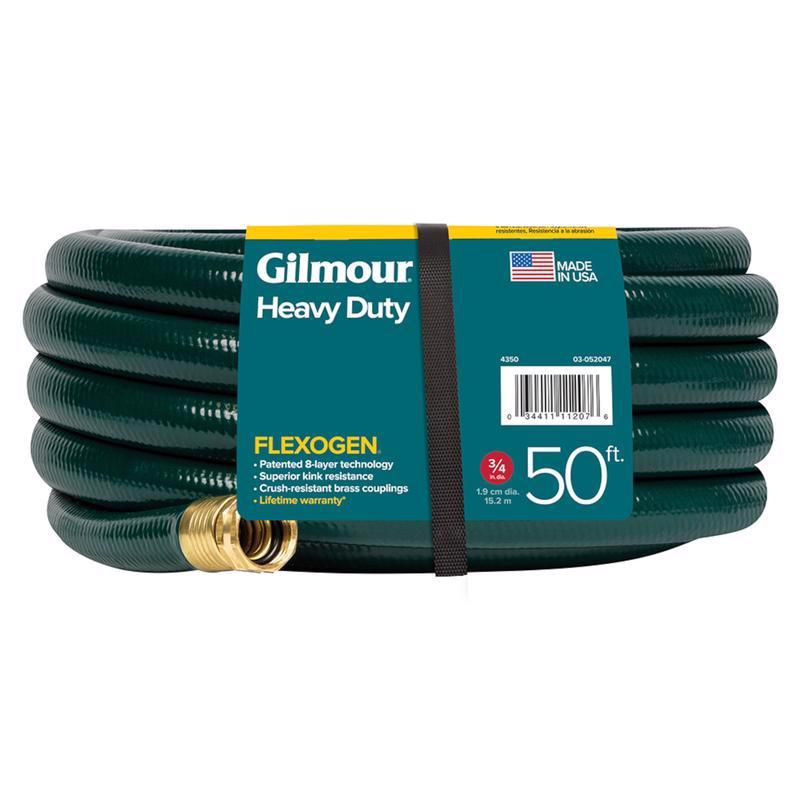 Gilmour Flexogen 3/4 in. D X 50 ft. L Heavy Duty Garden Hose Green, 5 of 6