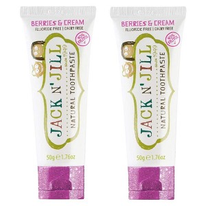 Jack N' Jill Natural Certified Toothpaste Berries & Cream | For Kids and Infants 6 Months & Up | Training for Toddlers - 1.76 oz (PACK OF 2) - 1 of 4