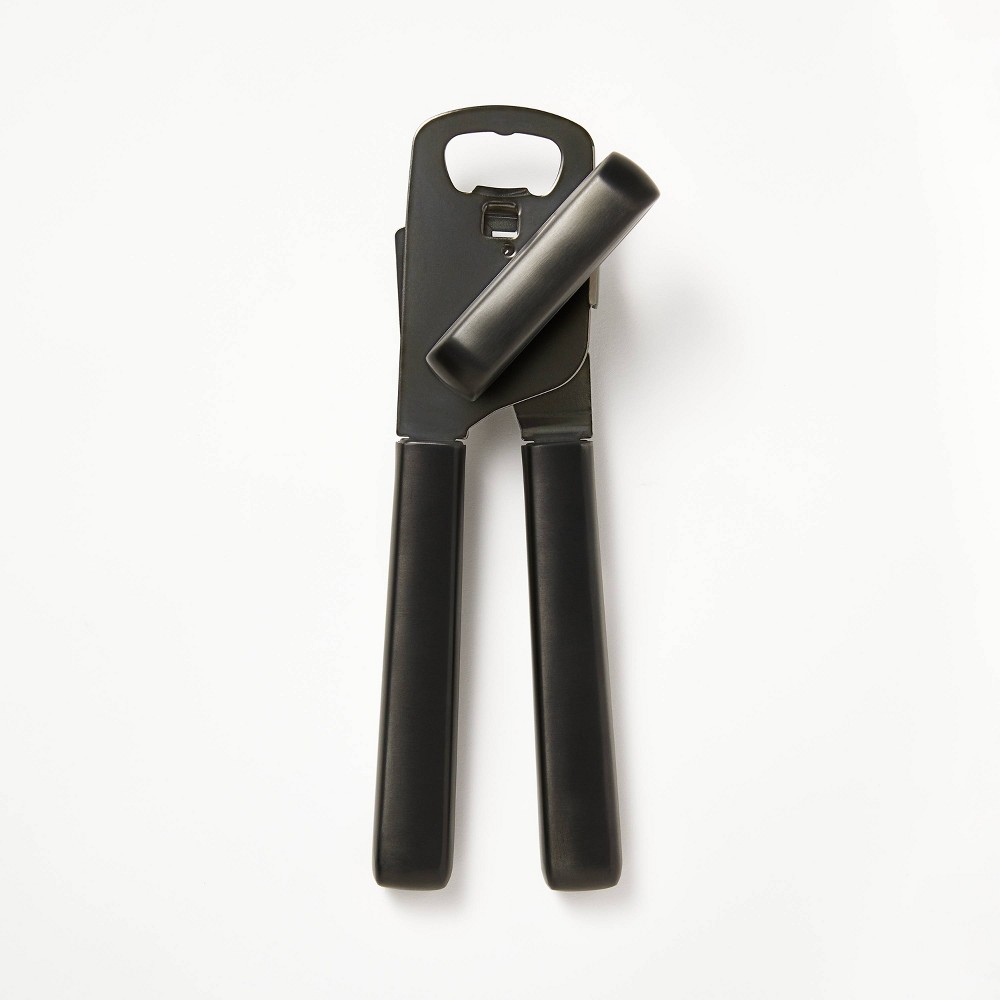 Stainless Steel Manual Can Opener Black - Figmintâ„¢