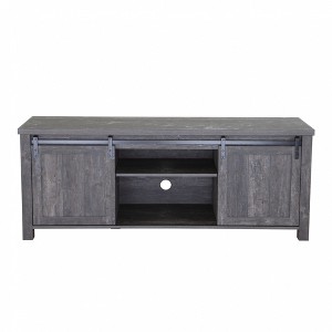 FC Design 58"W Farmhouse Sliding Barn Door TV Stand for TVs up to 65 Inches - 1 of 4