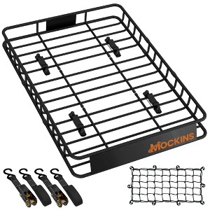 Mockins 50"x36"x5" Rustproof Roof Rack | 35-50" Extendable Length - 1 of 4