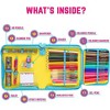 GirlZone 43-Piece Rainbow Stationery Set for Girls, Jumbo Rainbow Arts & Crafts Filled Stationery Pencil Case for Girls - 2 of 4