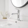BWE Waterfall Single Handle Single Hole Modern Bathroom Faucet Bathroom Drip-Free Vanity Sink Faucet - 2 of 4