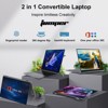 jumper 16 inch Convertible Laptop, 2 in 1 Laptop Computer with FHD 360 Degree Touchscreen, 20GB RAM 1152GB Storage, Celeron N5095, Fingerprint Reader - 3 of 4