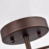 Chloe Lighting Ironclad Industrial 3 Light Oil Rubbed Bronze Semi-Flush Ceiling Fixture 15" Wide - 4 of 4