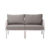 Sapphtopaz Patio Furniture Set Lounge Loveseat Conversation Outdoor Chairs with Cushions and Square Coffee Table for Patio, Garden - 4 of 4